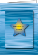 Congratulations / For Promotion, colleague card