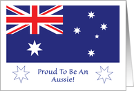 Patriotic / Proud to be an Aussie, blank card