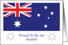 Patriotic / Proud to be an Aussie, blank card