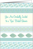 Invitations / To Spa Bridal Shower card