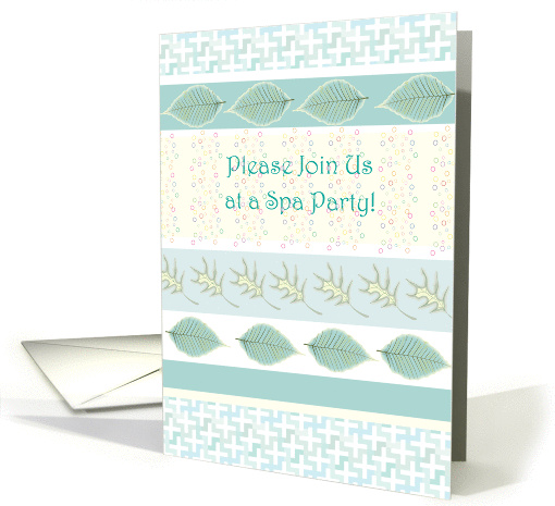 Invitations / To a Spa Party card (834342)