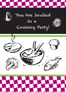 Invitations / To a Cooking Party