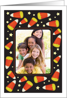 Halloween / Photo Card, candy corn card