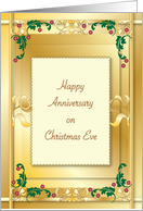 Anniversary / On Christmas Eve card
