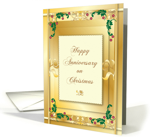 Anniversary / On Christmas Day card (838204)