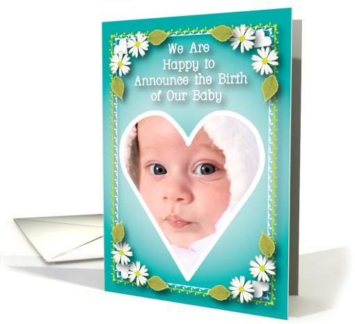 Announcement / Birth of Baby, Photo card (838555)