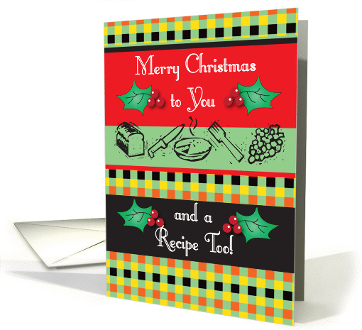 Christmas Recipe Card, blank card (839348)