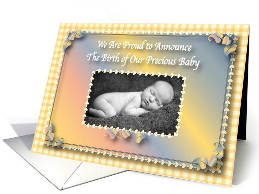 Photo Card Birth Announcement card (840361)