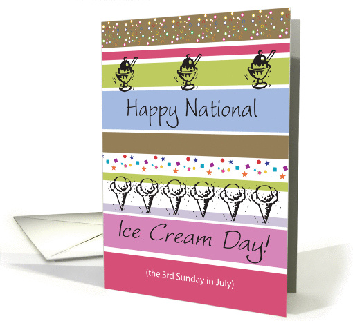 Holidays / National Ice Cream Day card (840827)