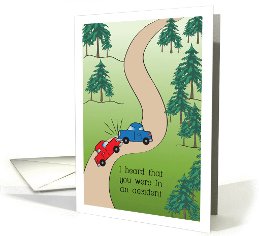 Get Well / Car Accident, fender bender card (848389)