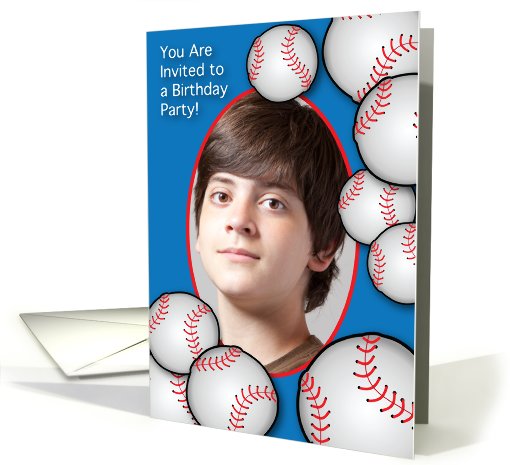 Invitations / To birthday party, photo card (852110)
