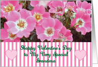 Valentine To Special Grandma Wild Roses card