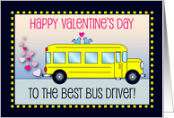 Valentine’s Day / To Bus Driver, hearts card