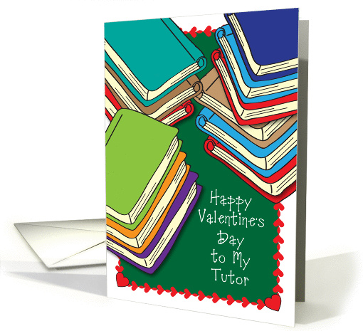 Valentine's Day / To Tutor, books card (855311)