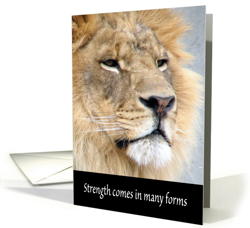 Encouragement / Looking for a Job, Lion card (855465)