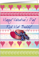 Valentine’s Day / To Red Hat Buddy card
