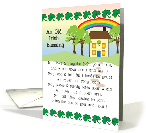 St Patrick's Irish Blessing for Neighbor card (858119)