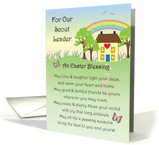 Easter / For Scout/Troop Leader, blessing card (861870)
