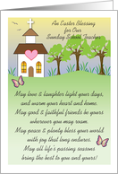 Easter To Sunday School Teacher Blessing Church card