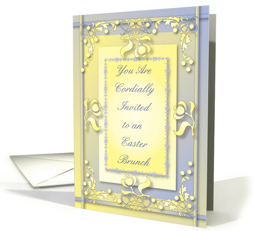 Easter / Brunch Invitation, luncheon, food card (863948)