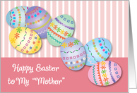 Easter / Like a Mother to Me, decorated eggs card