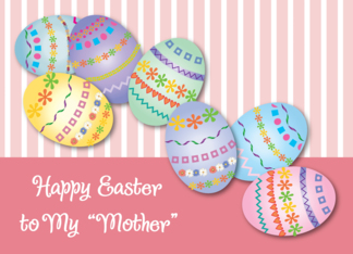Easter / Like a Mother to Me, decorated eggs