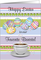 Easter / To Favorite Barista, coffee card