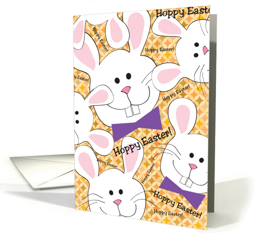 Easter / Like an Uncle, white bunnies card (866555)