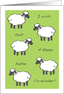 Easter / To Co-Worker, colleague, sheep card