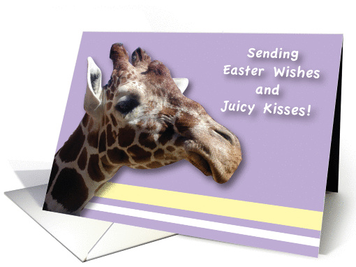Easter / Giraffe, juicy kisses card (868276)