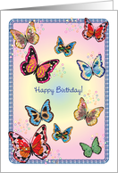 Birthday / Butterflies card