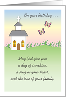 Birthday To Sunday School Teacher Church card