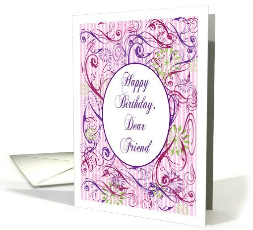 Birthday / To Dear Friend Abstract card (872727)