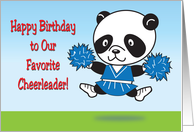 Birthday To Cheerleader, panda card