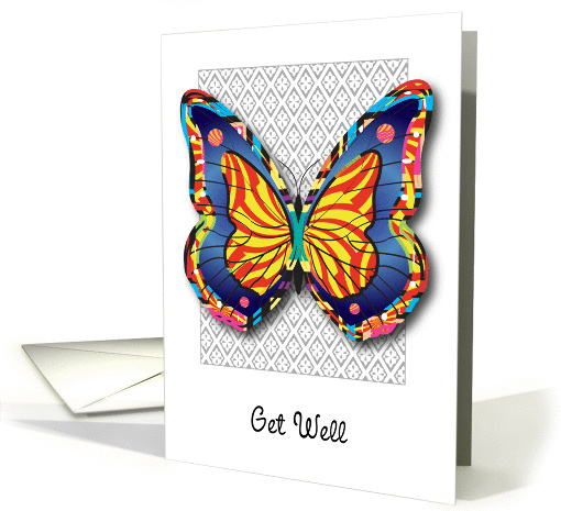 Get Well / Sex Change, butterfly card (877974)