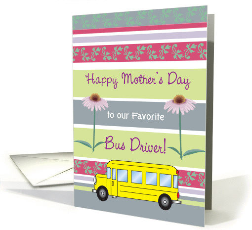 Mother's Day, to School Bus Driver card (880890)