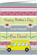 Mother’s Day, to School Bus Driver card