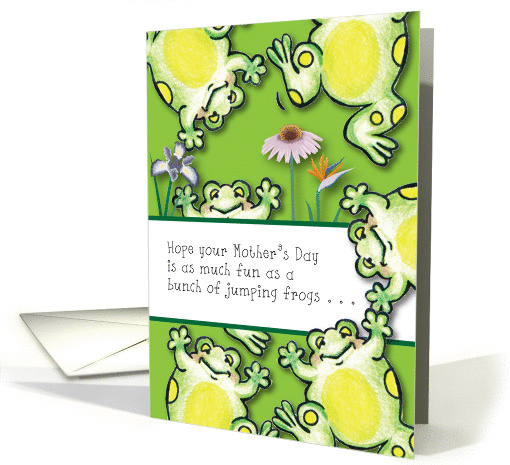 Mother's Day, Happy Jumping Frogs card (882296)