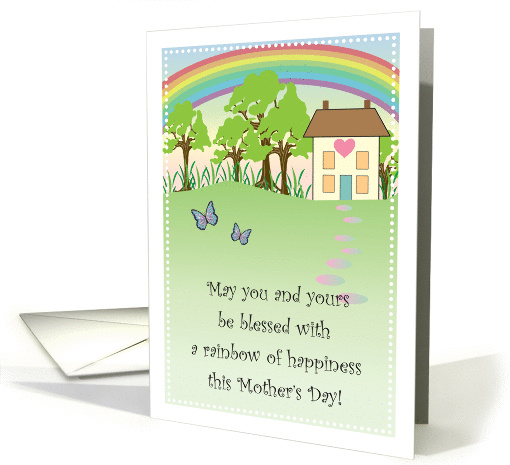 Mother's Day, Rainbow & Butterflies card (882897)