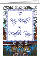 Mother’s Day, Religious, stained glass card