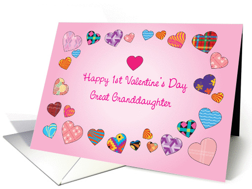 Valentine's Day, Great Granddaughter's 1st Valentine's Day card