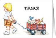 Thank you, for helping move, wagon card
