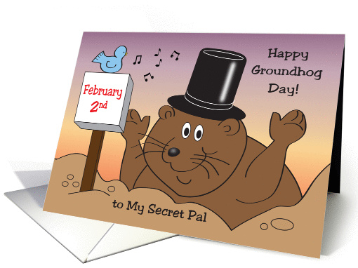 Ground Hog Day, secret pal, groundhog card (887109)