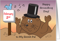 Ground Hog Day, secret pal, groundhog card
