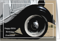 Birthday, to Granddad, 66th Birthday, vintage truck card