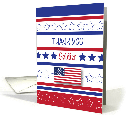 Thank you, For American Soldier card (888042)