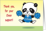 Thank you, For Cheer Support, panda card