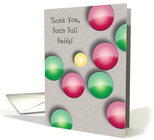 Thank you, For Bocce Ball Buddy card (888136)