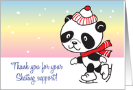 Thank you, For Skating Support, panda card