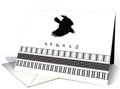 Thank you, Gothic Theme, blank inside card (888444)